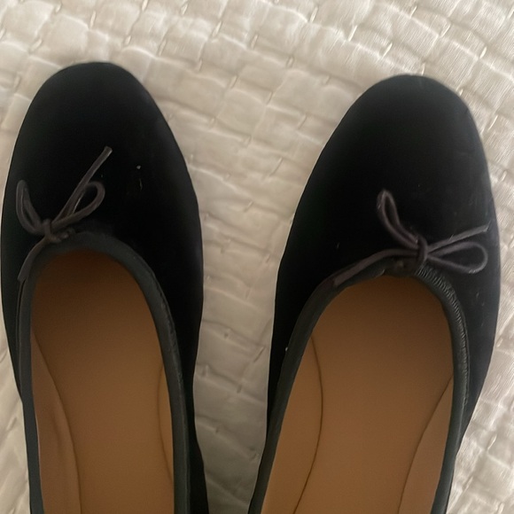 Madewell April Black Velvet Ballet Flats - Picture 5 of 9